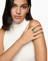 Albion® Ring in Sterling Silver with Lagoon Orchid and Diamonds, 11mm